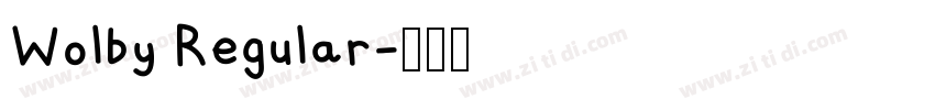 Wolby Regular字体转换